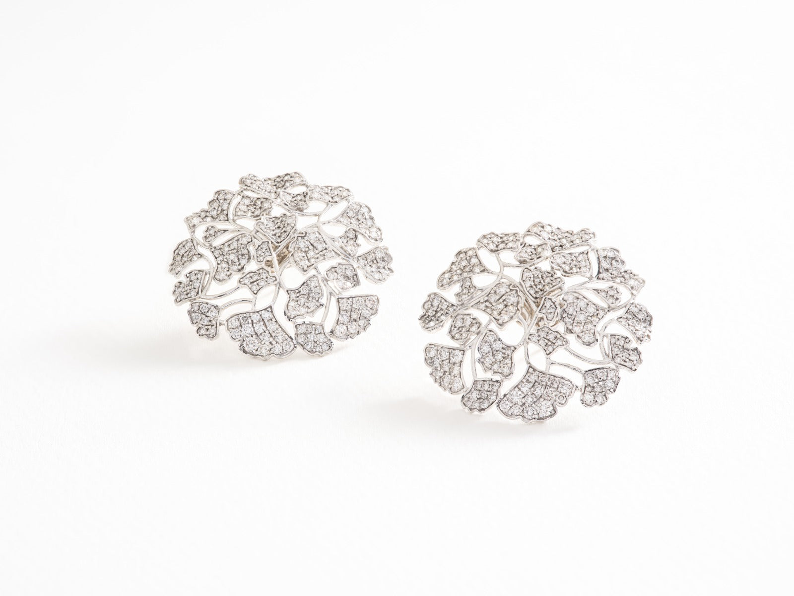 Acropora Earring, Diamonds