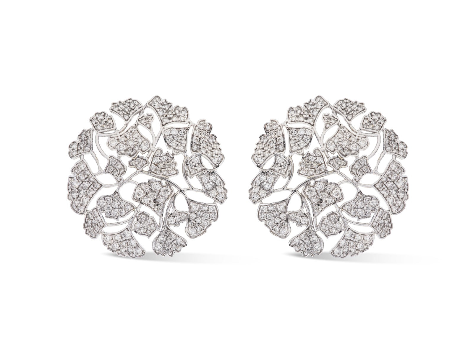 Acropora Earring, Diamonds