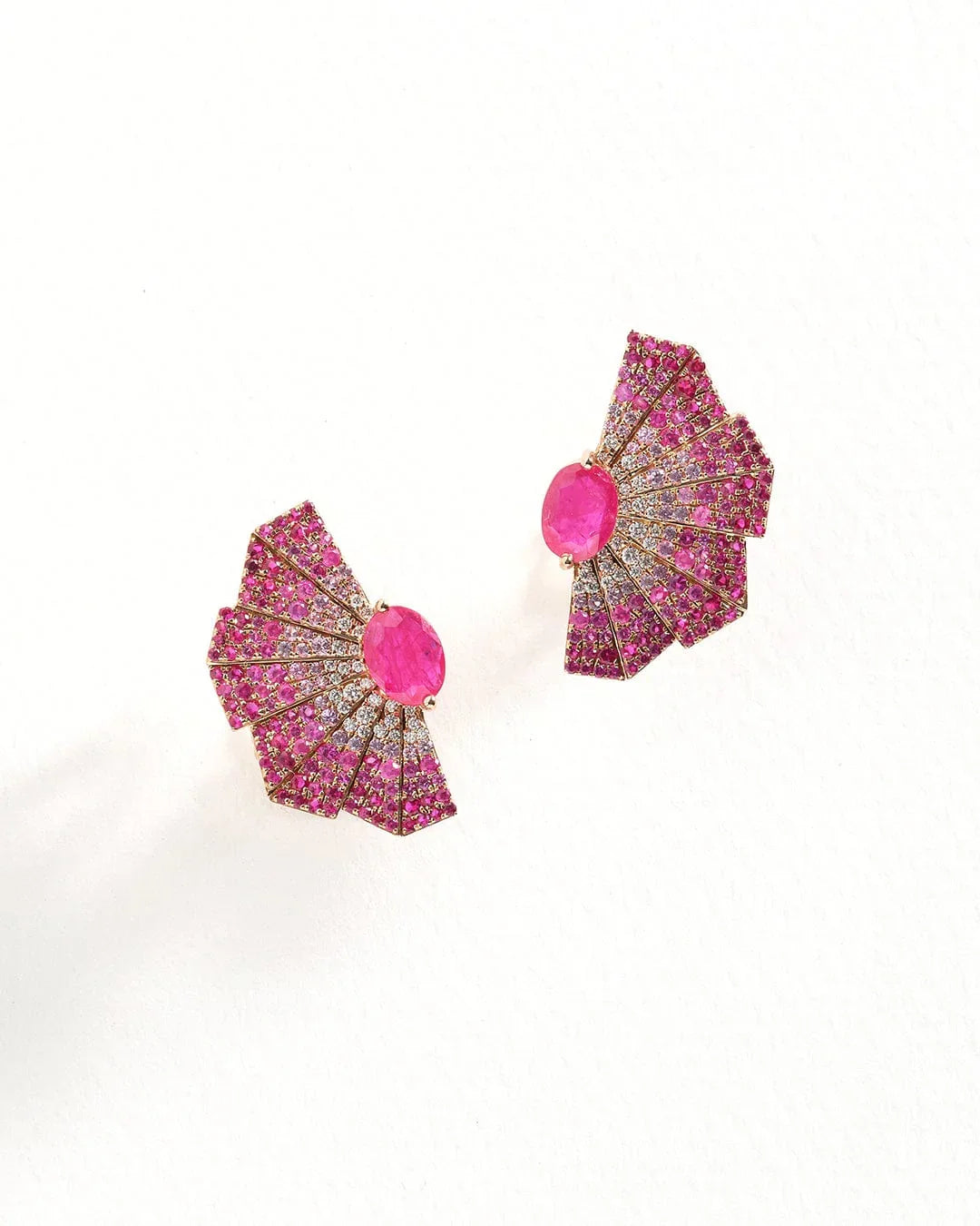Akshita Rattha Earrings Elysia Earrings - Ruby Ombre